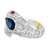Sapphire Snake Motif Ring