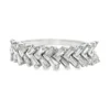 Baguette Diamond Chevron Ring