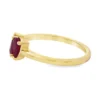 Pear Ruby Two Ring