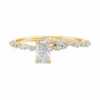 Radiant Diamond Cluster Ring