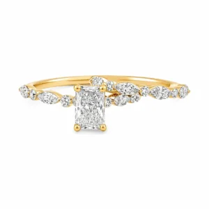 Radiant Diamond Cluster Ring