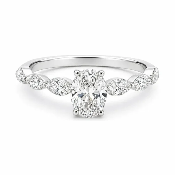 Oval Lab Diamond Ring