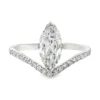 Marquise Diamond Chevron Ring