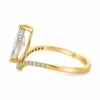 Marquise Diamond Chevron Ring