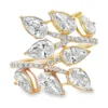 Pear Diamond Leaf Ring