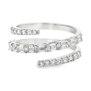 Spiral Diamond Wrap Ring