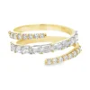 Bypass Diamond Wrap Ring