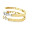 Bypass Diamond Wrap Ring