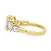 Bypass Oval Diamond Ring