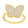 Butterfly Diamond Pavé Ring