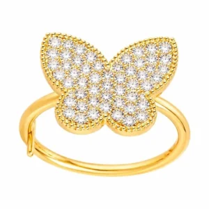 Butterfly Diamond Pavé Ring