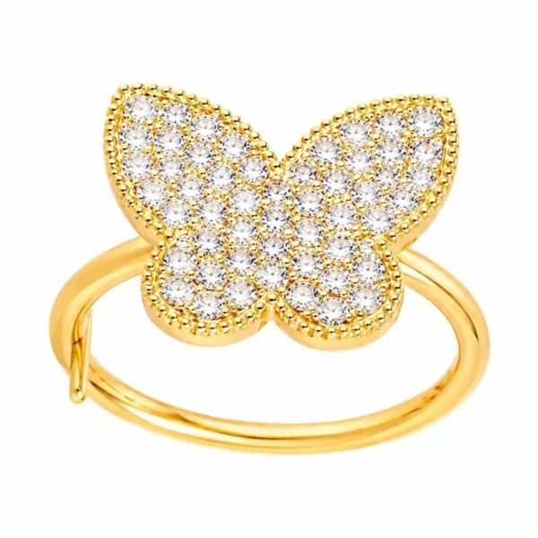 Butterfly Diamond Pavé Ring