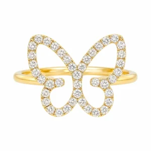 Butterfly Diamond Fashion Ring