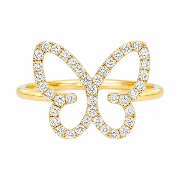 Butterfly Diamond Fashion Ring