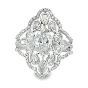 Marquise Lab Diamond Ring