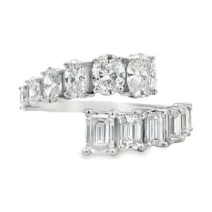 Bypass Diamond Wrap Ring