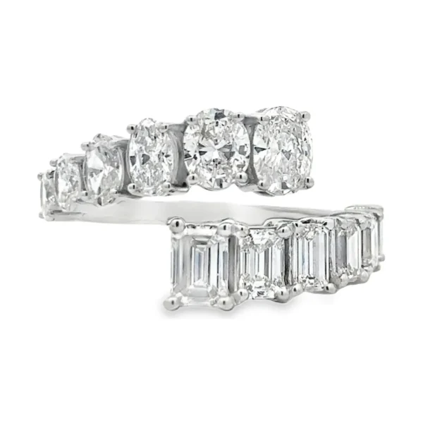 Bypass Diamond Wrap Ring