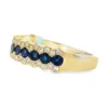 Sapphire Diamond Band Ring