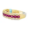 Ruby Diamond Band Ring