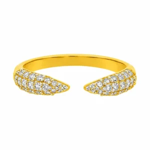 Open Diamond Cuff Ring