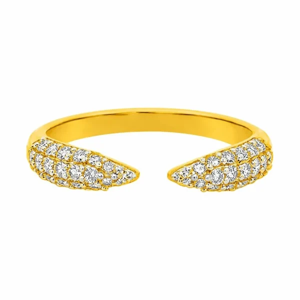 Open Diamond Cuff Ring