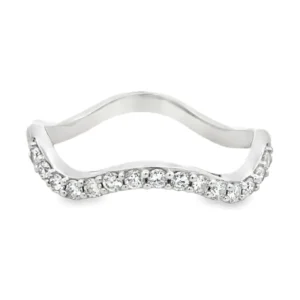 Curved Diamond Fashion Ring
