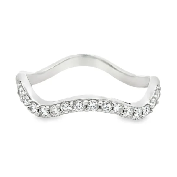Curved Diamond Fashion Ring