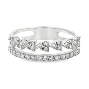 Double Row Diamond Ring