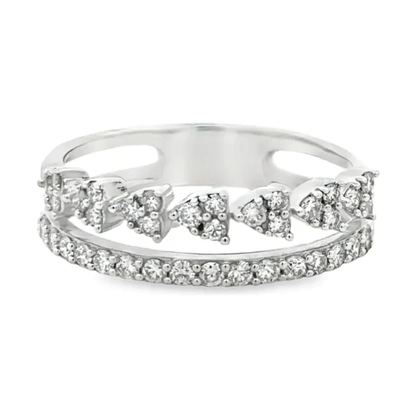 Double Row Diamond Ring