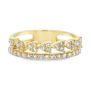Double Row Diamond Ring
