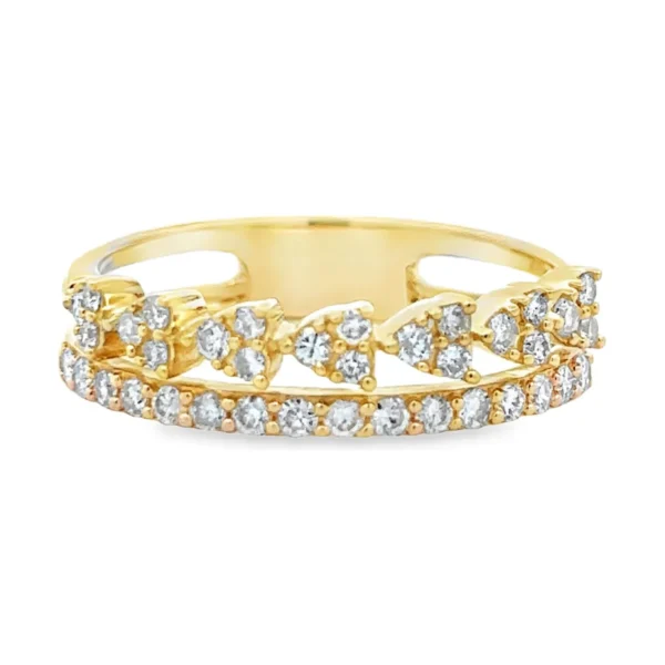 Double Row Diamond Ring