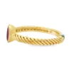 Pear Ruby Twisted Ring