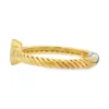 Pear Sapphire Cable Ring