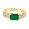 Emerald Cut Gemstone Ring