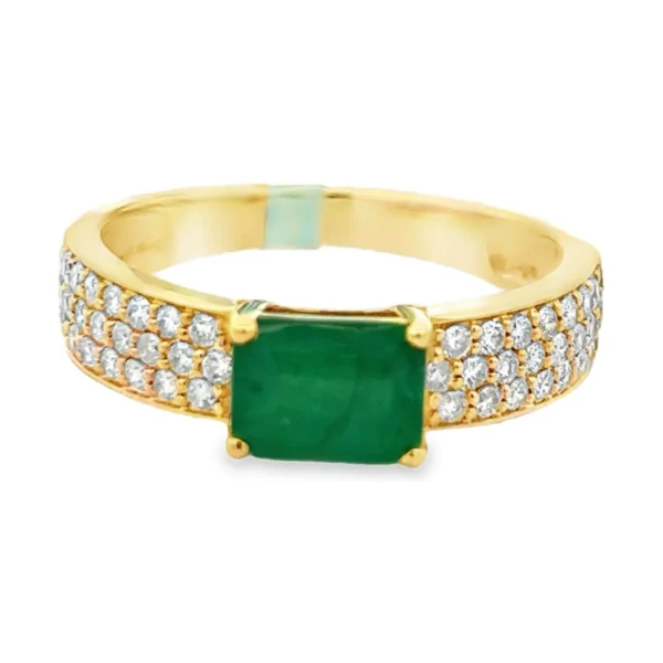 Emerald Cut Gemstone Ring