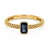 Emerald Cut Sapphire Ring
