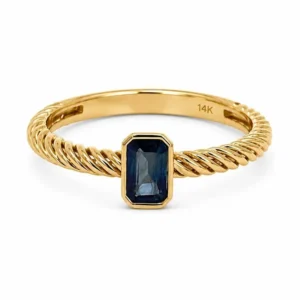 Emerald Cut Sapphire Ring