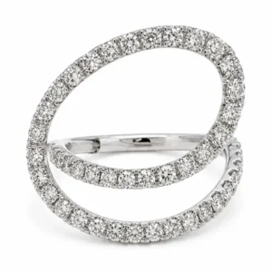 Open Oval Diamond Ring