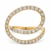 Open Oval Diamond Ring
