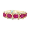 Ruby Diamond Band Ring