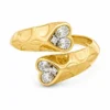 Heart Diamond Bypass Ring