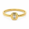 Emerald Cut Diamond Ring