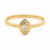 Marquise Diamond Bezel Ring