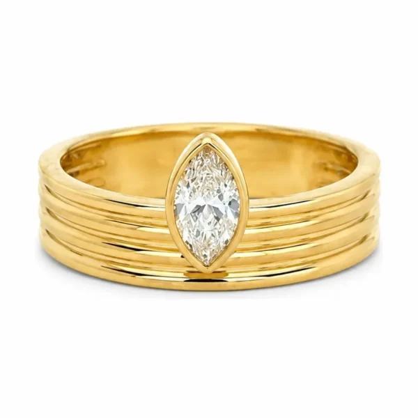 Marquise Diamond Band Ring