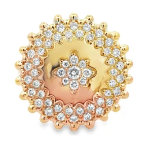Sunburst Diamond Cluster Ring