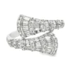 Baguette Diamond Bypass Ring