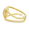 Oval Cluster Beaded Ring