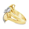Floral Diamond Cluster Ring