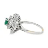 Emerald Diamond Halo Ring