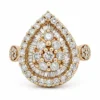 Pear Cluster Diamond Ring